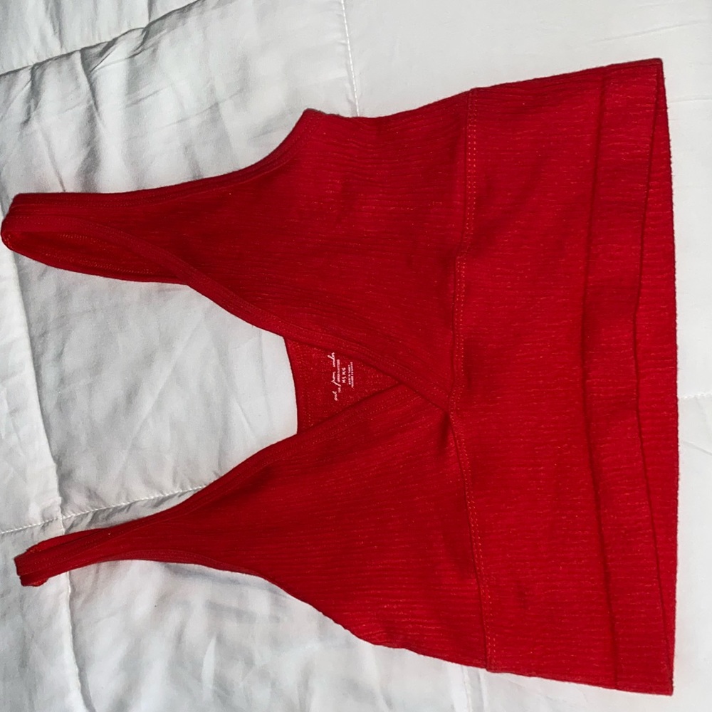 Urban red cropped top